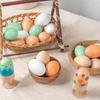 1/3/5/10Pcs Wooden Imitation Eggs DIY Painted Wooden Crafts Painting Eggs Furniture Showroom Layout Easter Souvenir Decoration