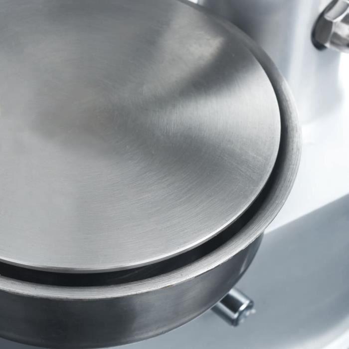 VidaXL Presse à hamburger avec 500 feuilles de galettes Aluminium 10cm