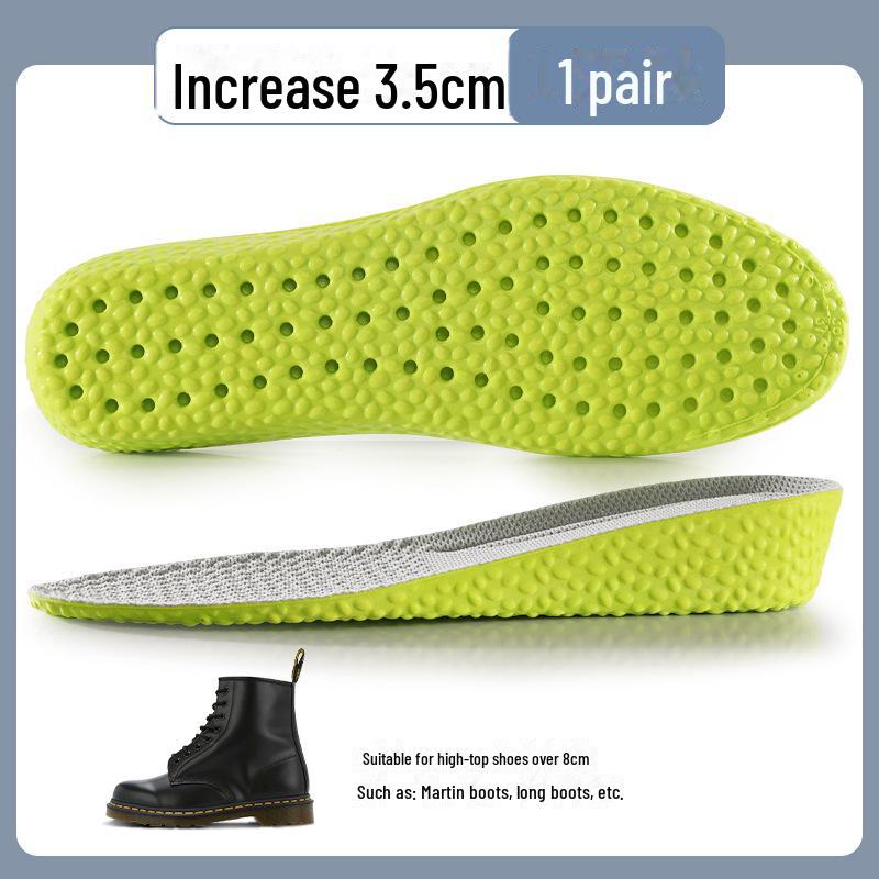 Stealth Comfort Insoles: Invisible Height Boost, Shock Absorption, Sweat Deodorizing for Men’s and Women’s Sports & Martin Boots AJ1