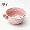 Ergonomic Fruit Washer Ceramic Berry Swirl Washing Bowl, Self Spinning Colander Quick Drainer for Produce with Drain Holes, Kitchen Prep Tool