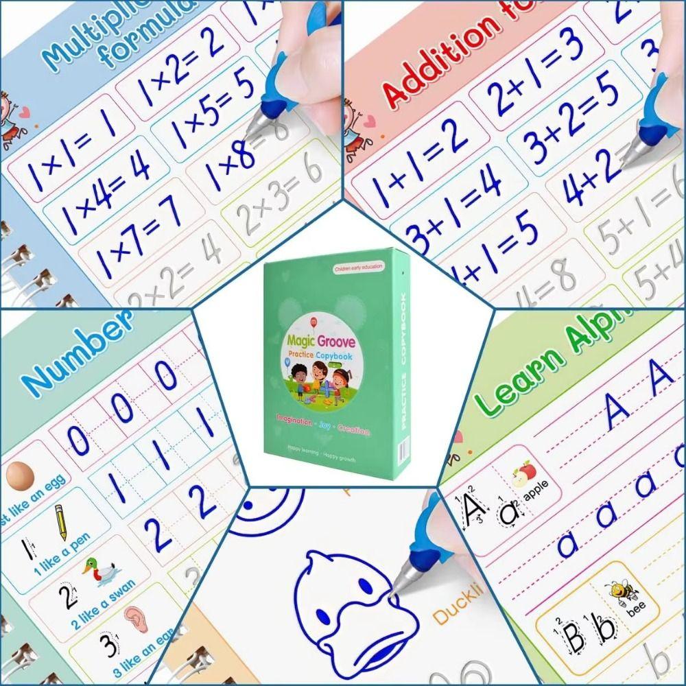 3D Children's Handwriting Book Reusable Writing Exercise Book  Primary School