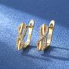1 Pair New Fashion Lucky 8 Infinity Clip On Earrings Drop Earrings for Women Girls Gold Color Jewelry Best Gifts