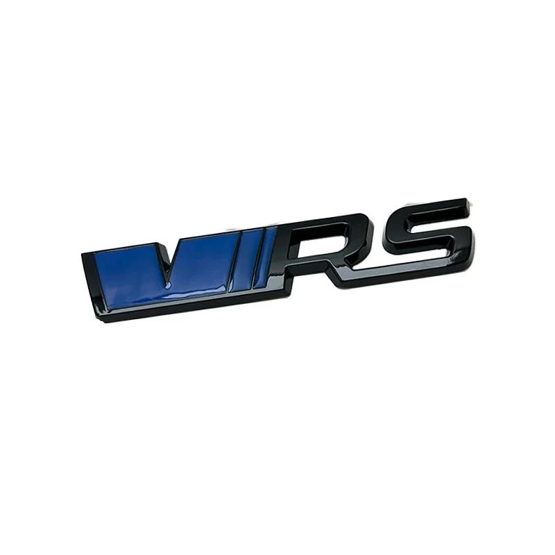 AAABV1 3D Metal VRS Sticker Car Styling for Skoda VRS Octavia Elroq Fabia Rapid Superb Kodiaq Front Grille Emblem Rear Trunk Decals