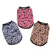 Dog Summer Clothes Small Medium Dogs Leopard Print Breathable Pet Mesh Clothing Puppy Vest Soft T-shirt Pets XS-XL Chihuahua Pug