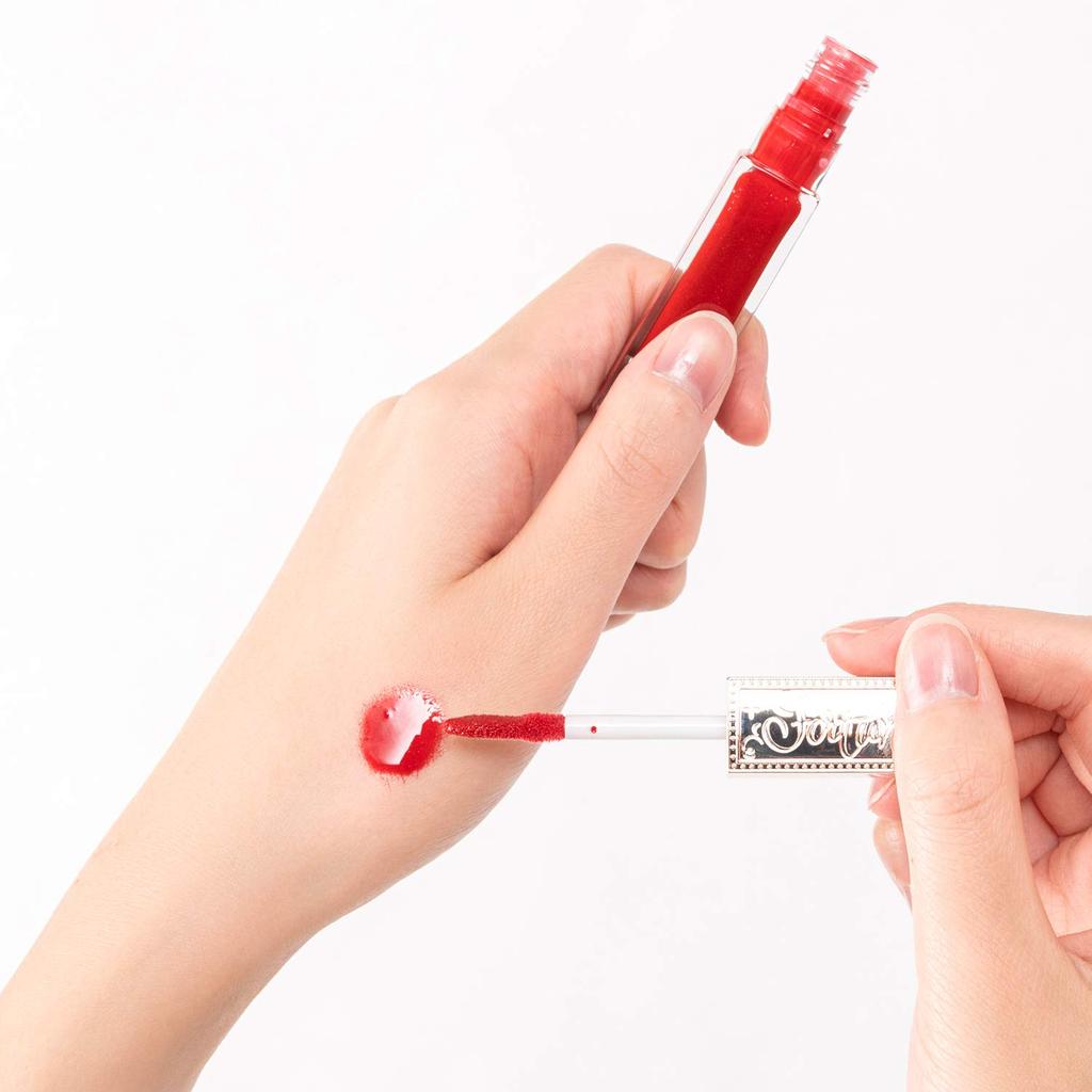 FORTUNE KOSE Watery Serum Rouge 01 Liquid Rouge Tint Rouge Lipstick Contains Beauty Serum Watery Color Moisturizing Lips Floral Charm Scent Red View