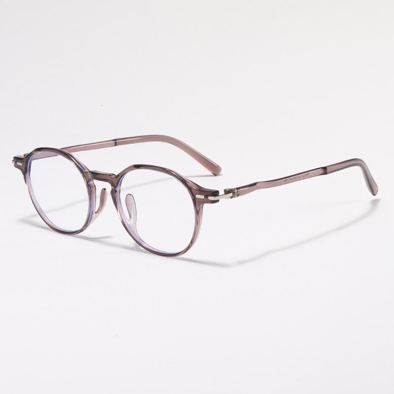 Japanese-style anti-blue light women's black frame ultra-light oval versatile eyeglass frames for men tr Korean Style