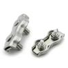 1pcs/5pcs 304 Stainless Steel Wire Rope Duplex Clamp Cable Chuck Fixing Clip M2 M3 M4 M5 M6 M8 M10