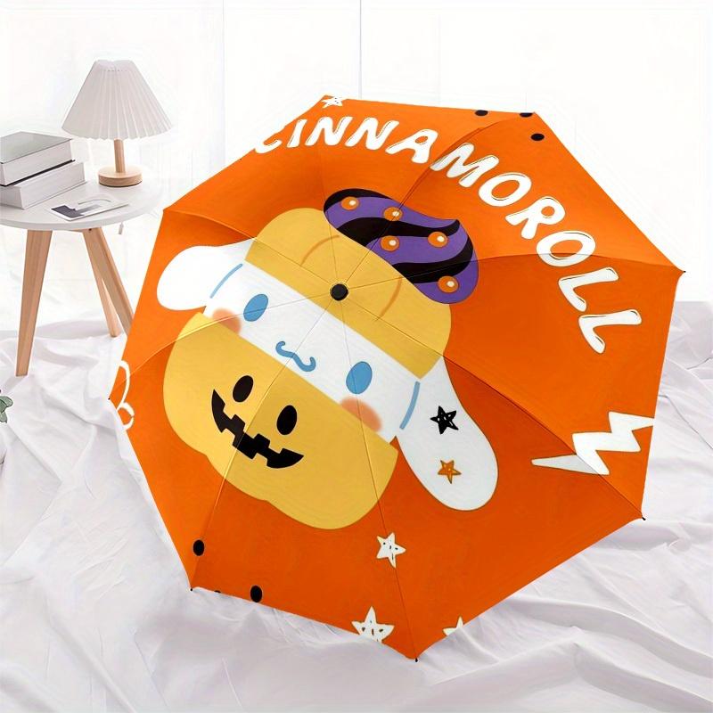 1pc CINNAMOROLL Halloween Edition Umbrella with Plastic Handle,Suitable for All Seasons Home Travel Outdoor UmbrellaSanlio276