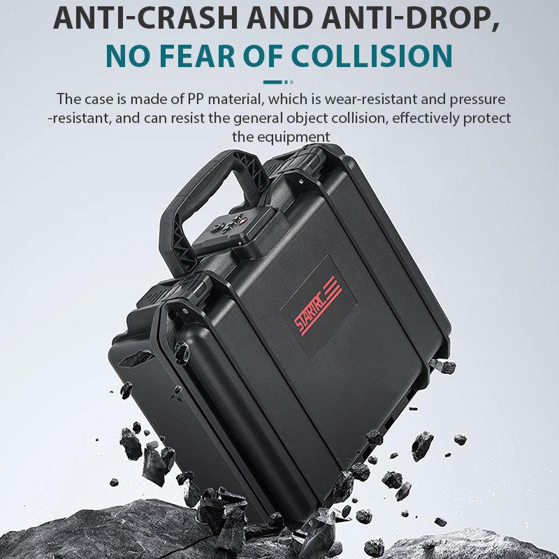 STARTRC For DJI Osmo Pocket 3 Accessories TSA Password Lock 2 Layer Waterproof Box Hard Case Portable Suitcase Carrying Case