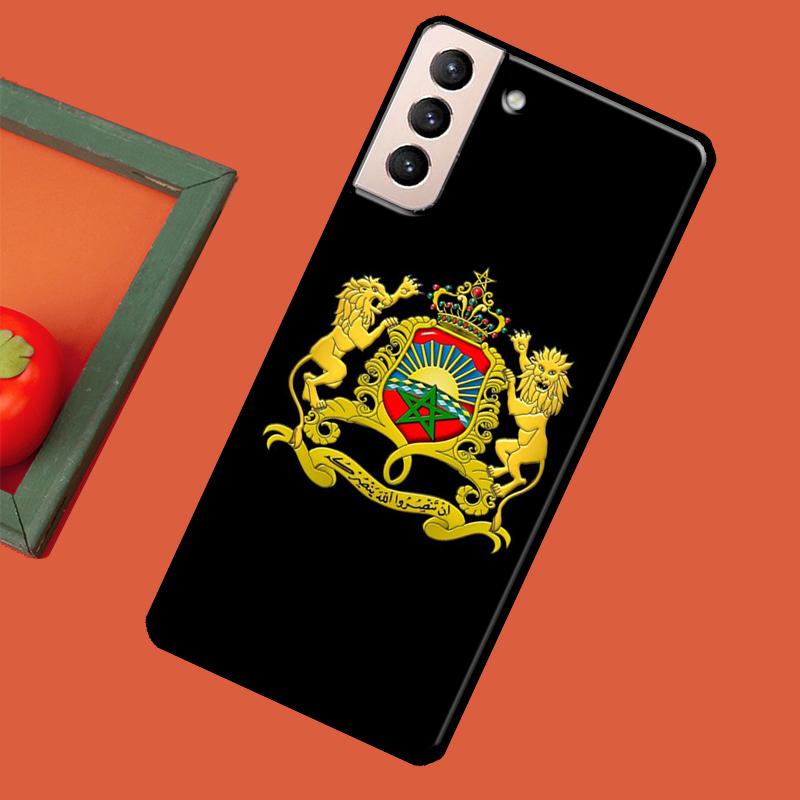 Morocco Maroc Moroccan Flag Cover For Samsung Galaxy S23 S21 Ultra S20 FE S8 S9 S10 Note 10 Plus Note 20 S22 Ultra Case