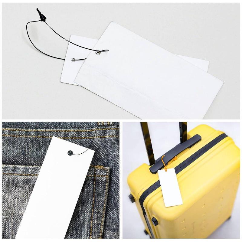 1000 шт./упак. Бирки для одежды Бирки для обуви Веревочные этикетки Аксессуары для управления Пластиковые аксессуары для ювелирных изделий Подвесная бирка Прочная