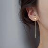 Colorful Dangle Earring Love Heart Shaped Earrings Shiny Long Tassel  Woman