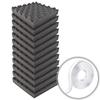 Capacity Corrugated 5cm Set of Soundproofing Fast Extra Thick Corrugated Urethane Foam Sponge Sound Absorbing Material Cushioning Material 25cm X 25cm