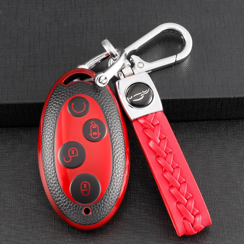 BYD Yuan Key Case for S7, Song Plus, Classic, Song Max, and Qin Pro - Full Coverage Key Shell Buckle