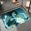 Anime T-The Legend Of Korras Floor Mat Diatomite Bath Mat, Quick Dry Absorbent Non-Slip Door Mat