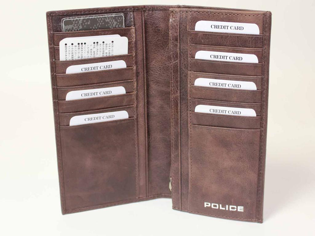 Полицейский многофункциональный кожаный длинный кошелек с солнцезащитными очками итальянского бренда (Д.Браун)