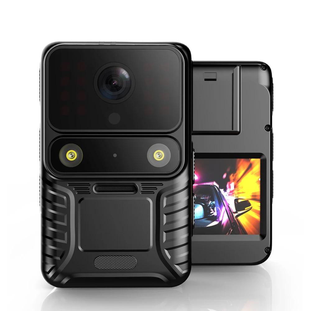 4K Wearable Body Camera, WiFi Action Camera, Night Vision, Waterproof, 2.0-inch IPS Touchscreen