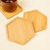 5pcs Creative Bamboo Coasters Heat-resistant Tea Cup Mats Crafts Anti Scalding Pad  Bowl