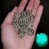 6pcs/lot 14mm 6Side Noctilucent Number Dice Night Light Luminous Funny Night Bar KTV Entertainment Table Board Game Dnd Dice Set