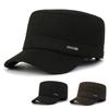 Men Classic Letters Warm Flat Cap Winter Ear Protection Thickened Travel Outdoor