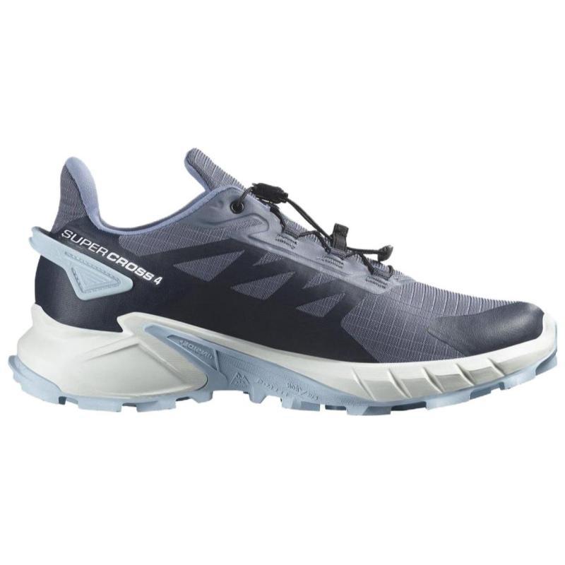 SALOMON Supercross 4 Амортизаторы Нескользящие Кроссовки с низким верхом для бега Женские Темно-синие Кроссовки 474617
