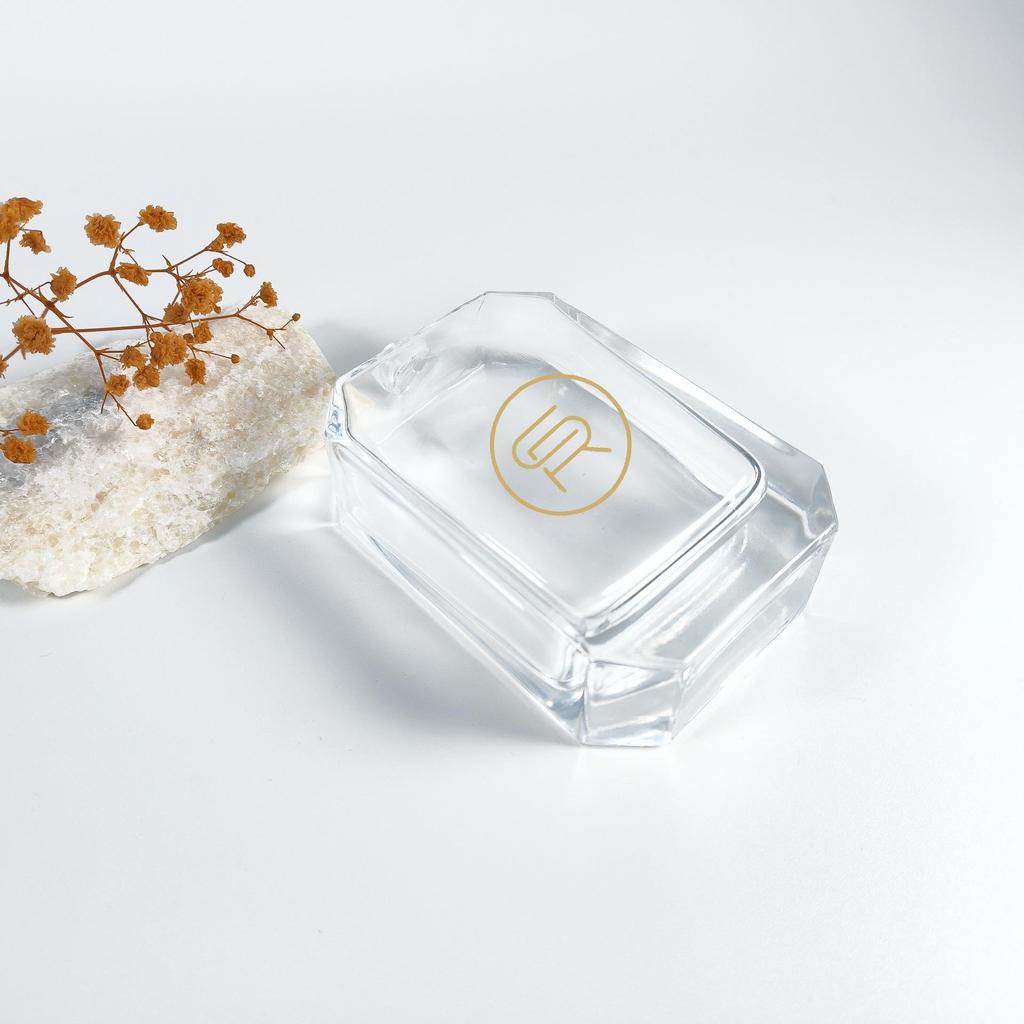 Многогранная плоская квадратная пробная бутылочка для духов 100 мл с защелкивающейся крышкой