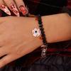 Gothic Halloween Hand Chain Zinc Zinc Zinc Alloy Crystal Beaded Bracelet Pumpkin Pendant Bracelets Party