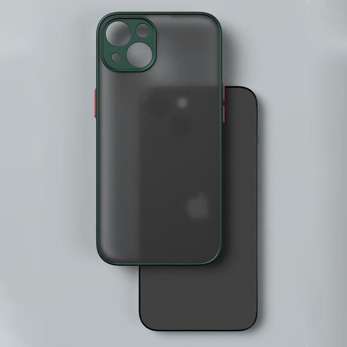 Protective Case - PROSHOP - for iPhone 14 - Matte Silicone - Night Green - Semi-rigid