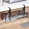 Adjustable Desk Cable Organizer Black White Under Table Cord Organizer  Home Office