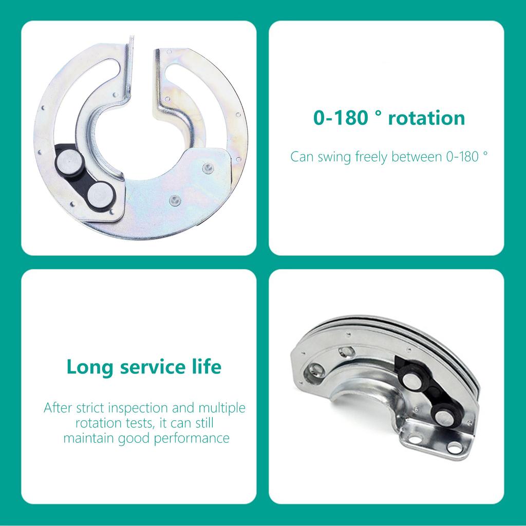 Industrial Circular Cabinet Hinges Carbon Steel Door Hinges Wear Resistant Hinge Smooth Opening Hinges Quick Installs