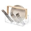 Utensil Holder Fork Spoon Organizer Durable Construction Large Capacity Transparent Design Tableware Storage Box Flatware Caddy