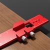 Aluminum Alloy Carpentry Marking Ruler High-Precision With Slide Stop Positioning Gauge Ruler Versatile Hole Punching Ruler