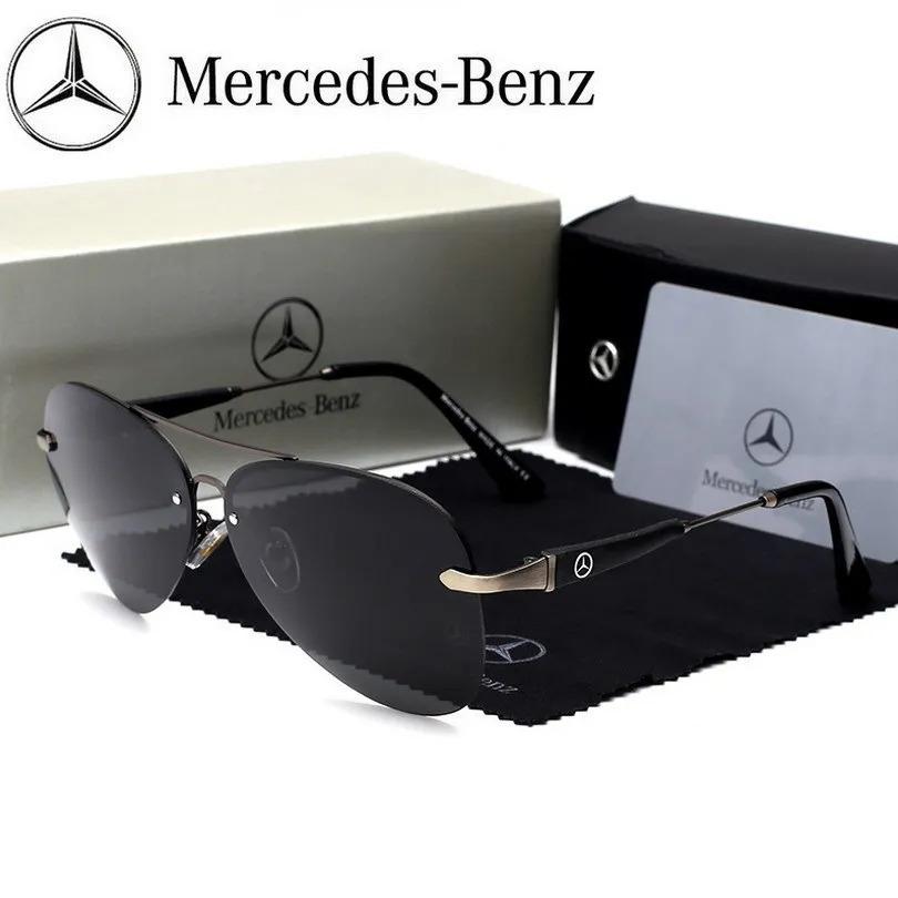 Автомобильная наклейка для Mercedes Benz A B C E S V Class GLB GLC GLE AMG Pilot SLK SLC ML Автомобильные Высокие Мужские Антибликовые Очки для Водителя Поляризующие