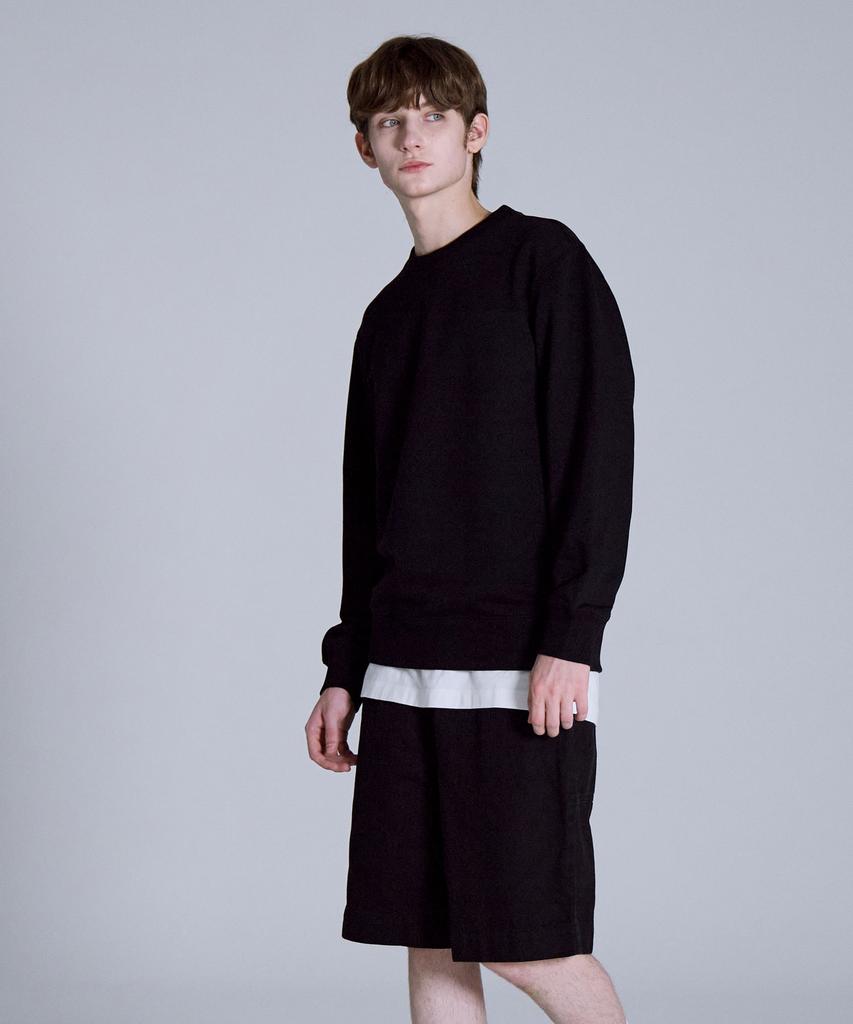 BASIC HOUSE Cp Sweatshirt Black Lyts0104 (Type B)