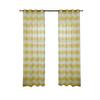 Home Fashions Farmhouse Living Grainger Buffalo-Check Blackout Striped Window Curtain, Living Room and Bedroom Drape  Grommet Window Treatments