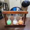 Handcrafted Wood, Glass Sand Timer for a Timeless Touch 12.7 Cm Beautiful Gift for Christmas, Wedding Gift, Father's Day, Mother's Day Gift