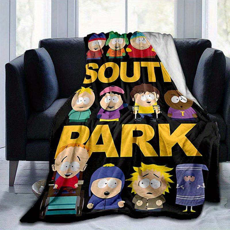 1pc South Park Home Decor: Cozy Blanket, Perfect Gift for Bedroom, Living Room, Travel, Camping, Car, Beach, Office Naps, Ideal Sofa Throw, Outdoor Bl