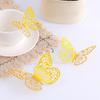 12 PCS Christmas Hollow Butterfly Wall Murals Stickers Removable 3D Wall Decals Birthday Party Decors