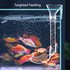 Acrylic Aquarium Fish Tank Feeder Tube Transparent Feeder Bowl New Feeding Tool