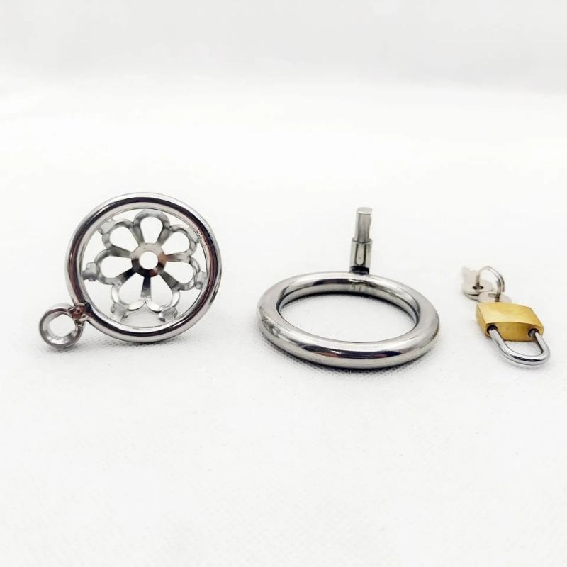 Male Chastity Lock Erotic Cock Rings BDSM Fetish Cock Cage Chastity Device Sex Toys For Men Penis Rings Scrotum Bondage