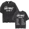 Singer Junior H Sad Boyz Washed Vintage Tshirt Summer Men Women Casual Fashion Oversized TShirt Mens Hip Hop Aesthetic T Shirt