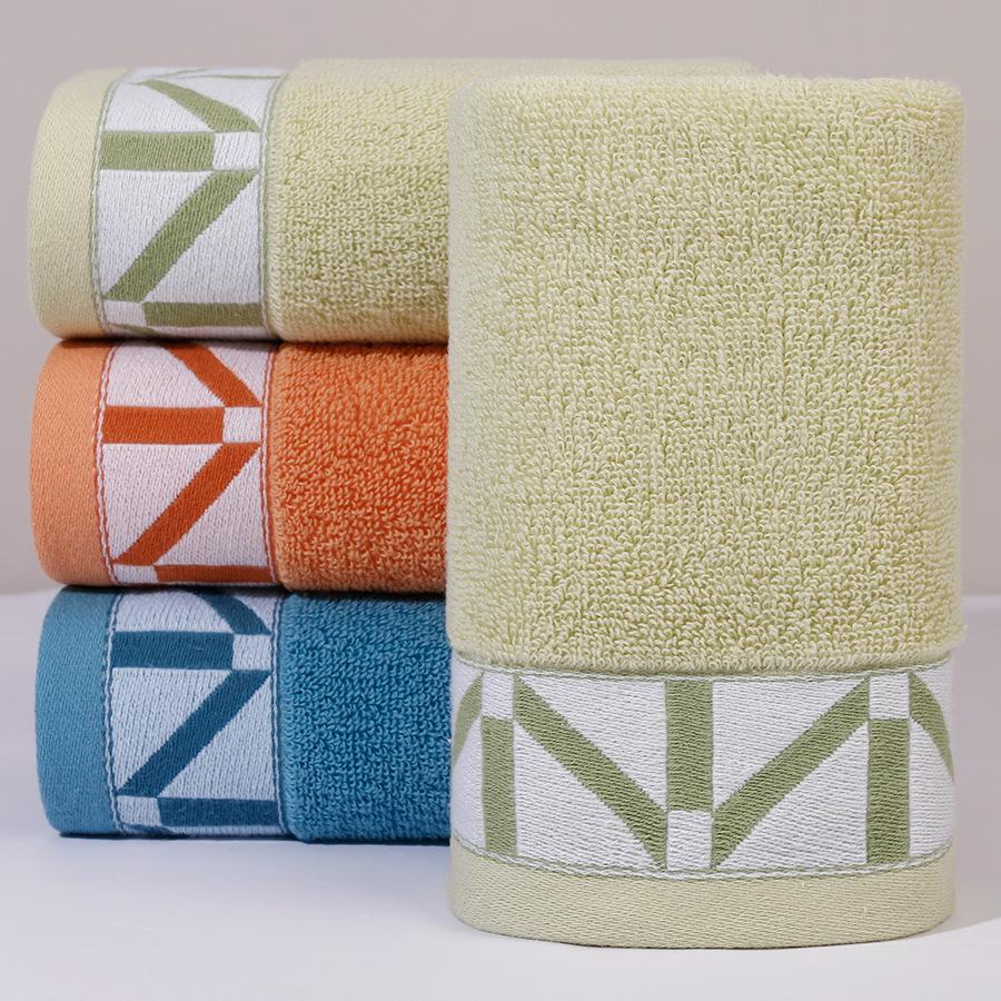 Утолщенное мягкое впитывающее хлопково-полиэстеровое полотенце для лица - подарок для домашнего использования