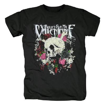 Крутая футболка Bullet for My Valentine для мужчин и женщин, с коротким рукавом, в стиле ретро, метал-рок-группа, хлопковая футболка, высокое качество, Y2k топы, уличная одежда2