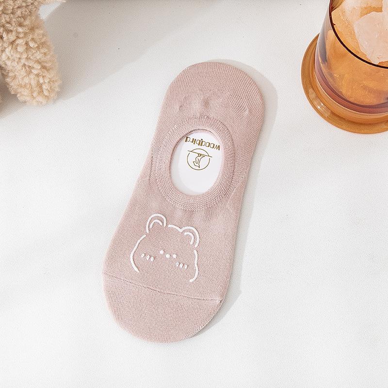 Женские летние тонкие носки-следки с низким подъемом и невидимым верхом однотонные, не спадают.