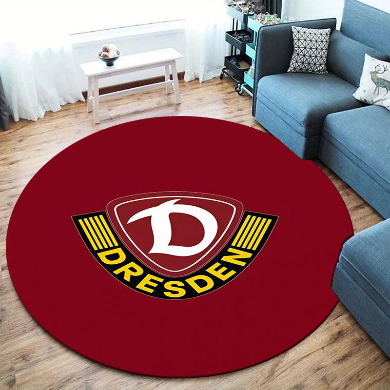 Dynamo Dresden Round Area Rug,Carpet Rug for Living Room Bedroom Sofa Playroom Decor,Non-slip Floor Mat