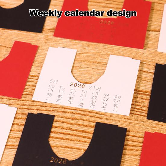 2026 Time Piece Calendar with LED Light 3D Dog Sticky Notes Tear Away Mini Desk Weekly Calendar Paper Craft Art Memo Pad Notepad Desktop Decoration