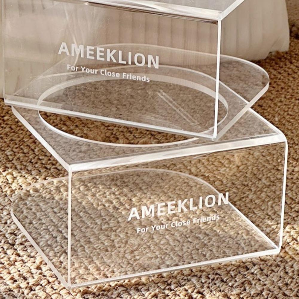 Cervical Protection Elevated Pet Bowl Acrylic Frame Stainless Steel Cat Bowl Dog Bowl Pet Feeding