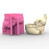 Уникальная силиконовая форма 3D цветочные горшки Формы Форма для держателя ручек в виде слона Поделка