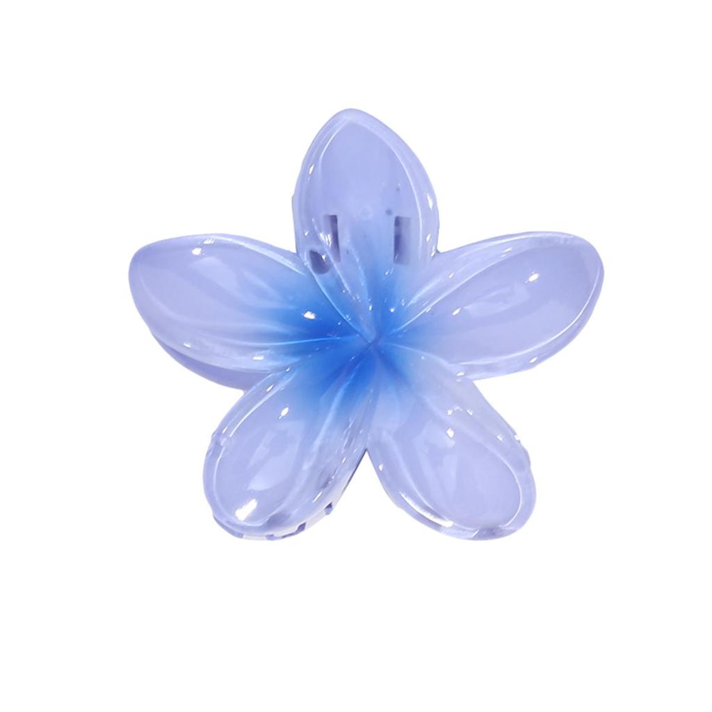 Заколки для волос в виде крабов с градиентными цветами в гавайском стиле для женщин, заколки-пламерии для тонких/густых волос, аксессуары, пляжный отдых, заколка-краб