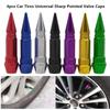 4pcs 60mm Pointed Valve Tips Universal Auto Parts Car Tires Valve Caps  Bicycle and Motorcycle